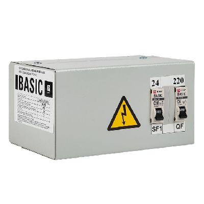Ящик с понижающим трансформатором ЯТП 0.25 220/24В (2 авт. выкл.) Basic EKF yatp0.25-220/24v-2a