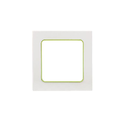 Рамка 1-м Стокгольм бел. с линией цвета зел. PROxima EKF EXM-G-302-20