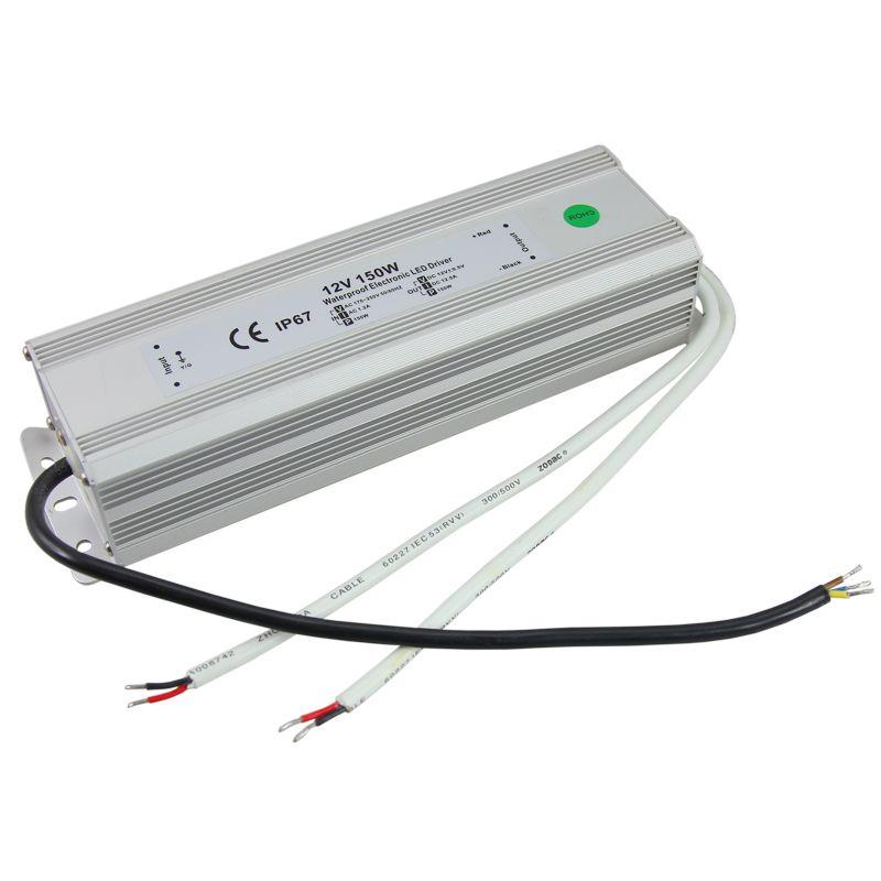 Источник питания для LED модулей и линеек 12В 150Вт с проводами IP67 Rexant 200-150-2 1