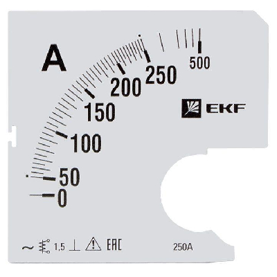 Шкала сменная для A961 250/5А-1.5 PROxima EKF s-a961-250