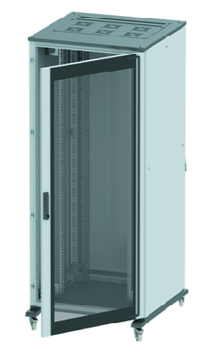 Шкаф напол. 24U 600х800 передняя дверь-стекло; задняя глухая дверь; крыша укомплектована вводом и заглушками DKC R5IT2468GS