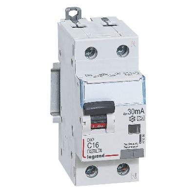 Выключатель автоматический дифференциального тока 2п (1P+N) C 16А 30мА тип A 6кА DX3 2мод. Leg 411050 0