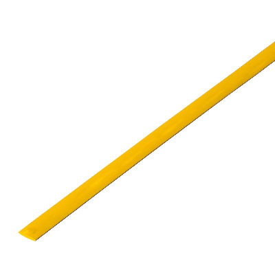 Трубка термоусадочная 3.5/1.75 1м желт. REXANT 20-3502