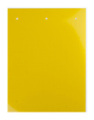 Табличка полужесткая клейкое основание ПВХ-0.5 желт. (уп.50шт) DKC TAS209AY