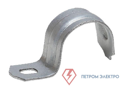 Скоба металлическая однолапковая d 16-17мм (уп.100шт) ЭРА Б0036404