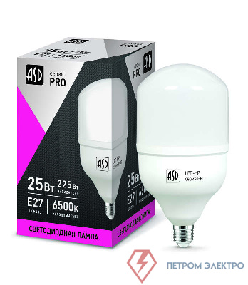 Лампа светодиодная LED-HP-PRO 25Вт 230В E27 6500К 2250Лм ASD 4690612018713