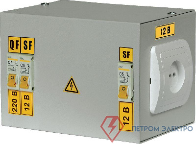 Ящик с понижающим трансформатором ЯТП 0.25 220/36В (3 авт. выкл.) IEK MTT13-036-0250