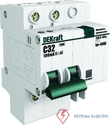 Выключатель автоматический дифференциального тока 2п C 40А 100мА тип AC 4.5кА ДИФ-101 SchE 15015DEK