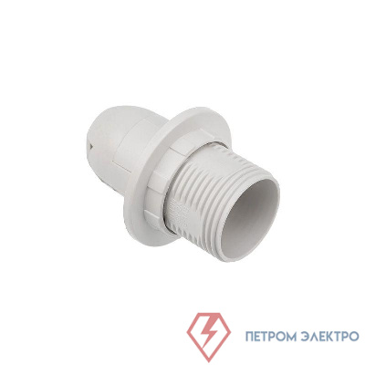 Патрон E14 пластиковый термостойкий с кольцом бел. с этикеткой Rexant 11-8823